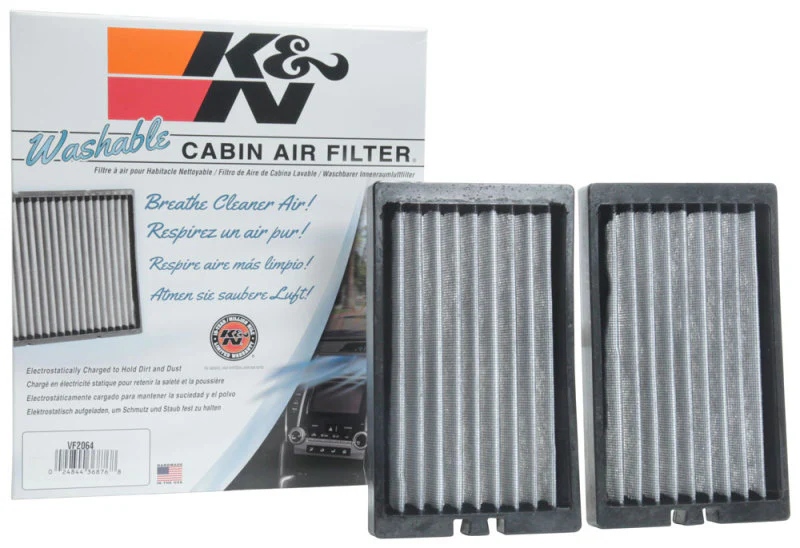 K&N 2018 Jeep Wrangler JL 2.0L/3.6L Cabin Air Filter - 2 Per Box - Image 13
