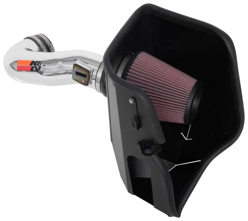 K&N 2019 Chevy Silverado / GMC Sierra 1500 V8-5.3/6.2L Performance Air Intake Kit - Image 2