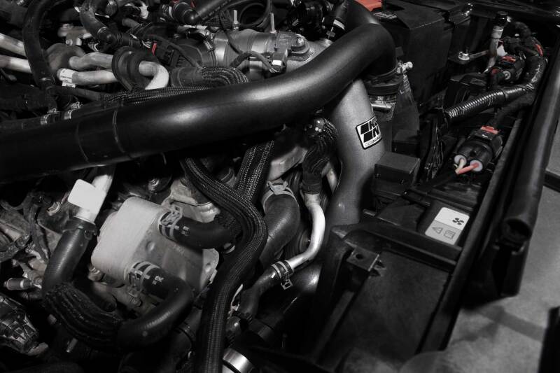 K&N 2023 Ford Bronco Raptor 3.0L V6 Aluminum Charge Pipe Kit - Gunmetal Gray - Image 3