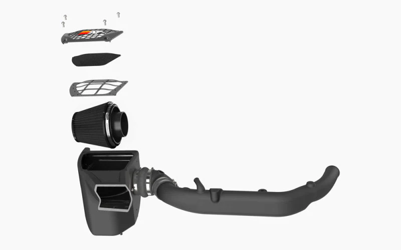 K&N 21-23 Ford Bronco 2.7L V6 F/I DRYFLOW Performance Air Intake System - Image 8