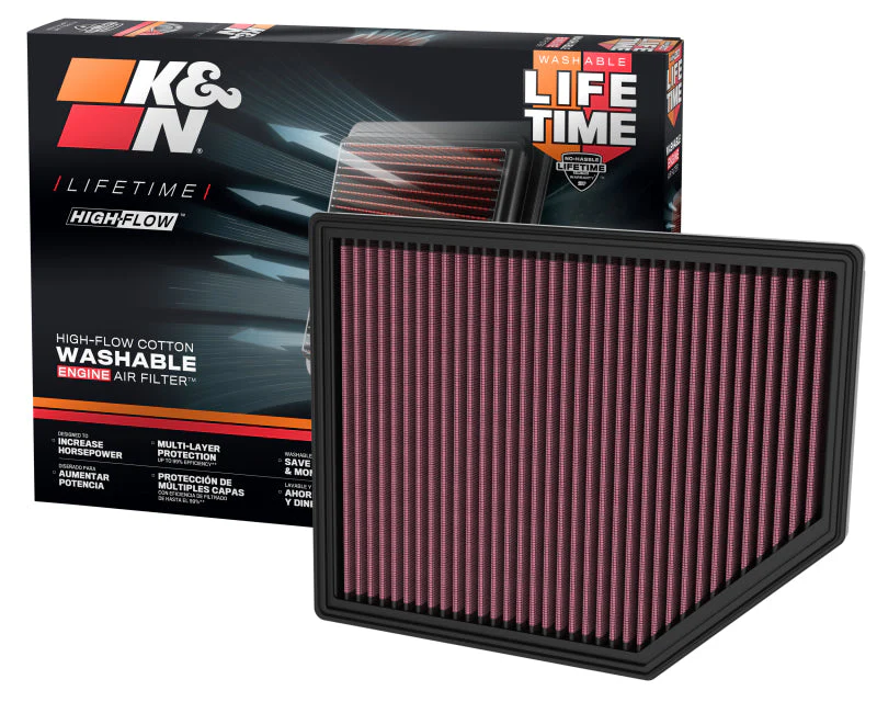 K&N 22-23 Ford Bronco Raptor 3.0L V6 Replacement Air Filter - Image 4
