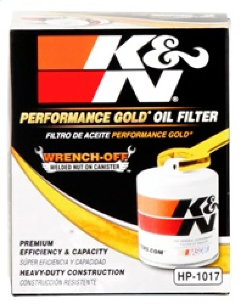 K&N 3.74inch / 2.98 OD Performance Gold Oil Filter - Image 15