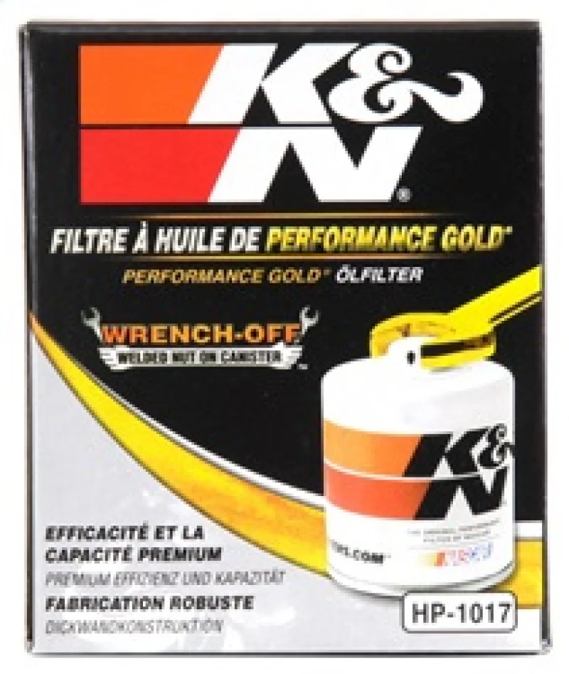 K&N 3.74inch / 2.98 OD Performance Gold Oil Filter - Image 18