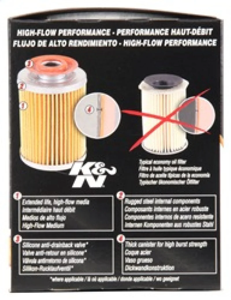K&N Buick / Chevrolet / Oldsmobile Performance Gold Oil Filter - Image 12