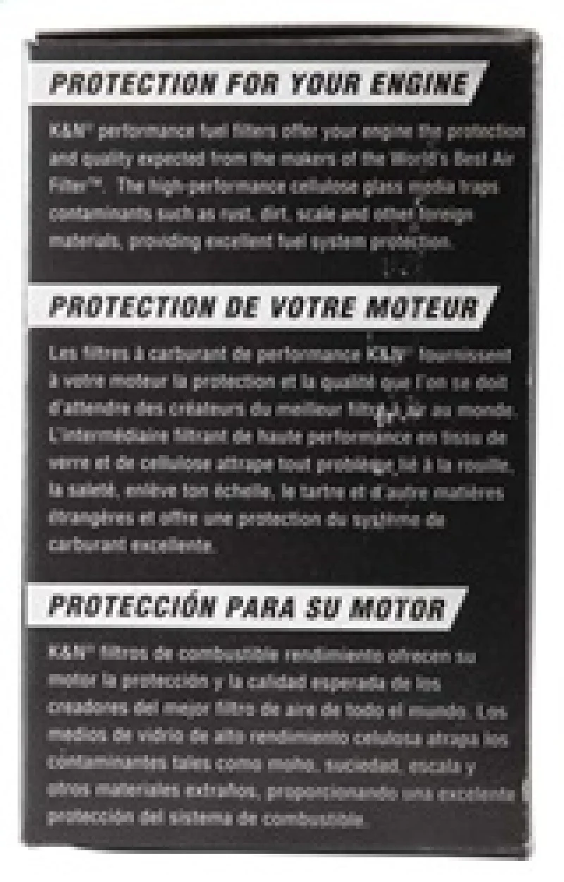 K&N Cellulose Media Fuel Filter 2.125in OD x 4.281in L - Image 12