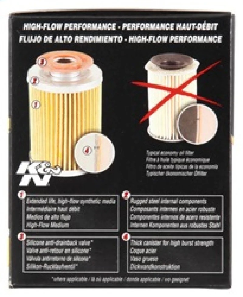 K&N Chevy / Pontiac / GMC / Buick Performance Gold Oil Filter - Image 12