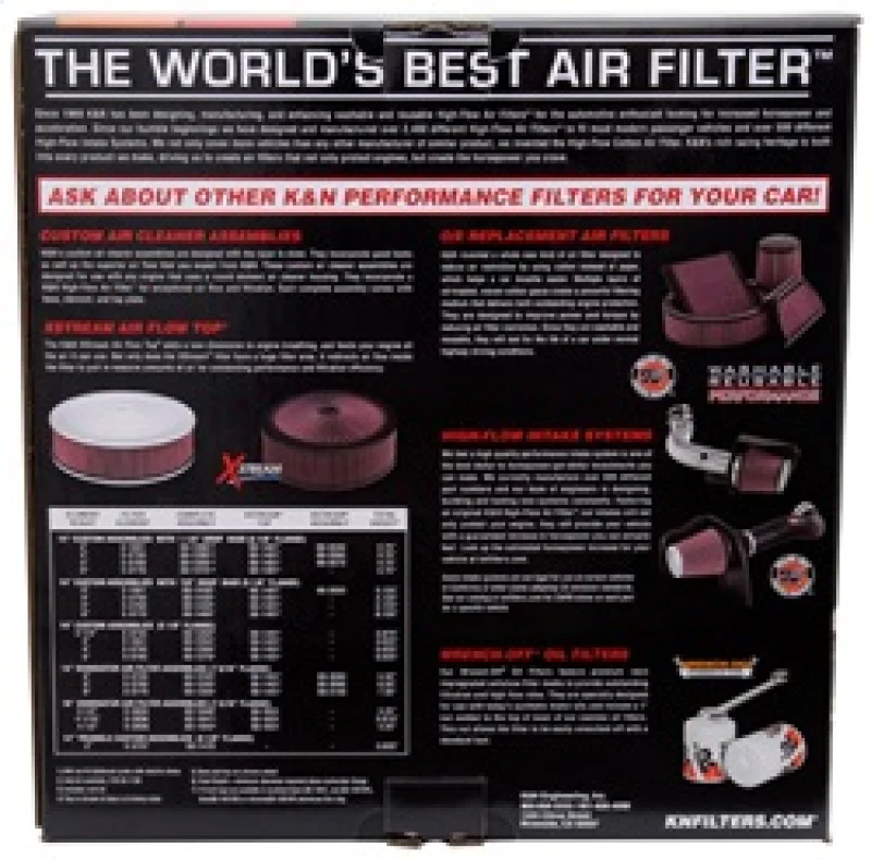 K&N Custom Air Filter 14in OD / 12in ID / 6in Height - Image 10