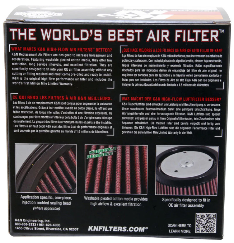 K&N Custom Air Filter Round 5-3/8in OD x 4in ID x 2in H - Image 9