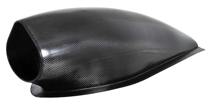 K&N Custom Racing Assembly Carbon Fiber 4in Air Box w/o Base - Large - Image 3