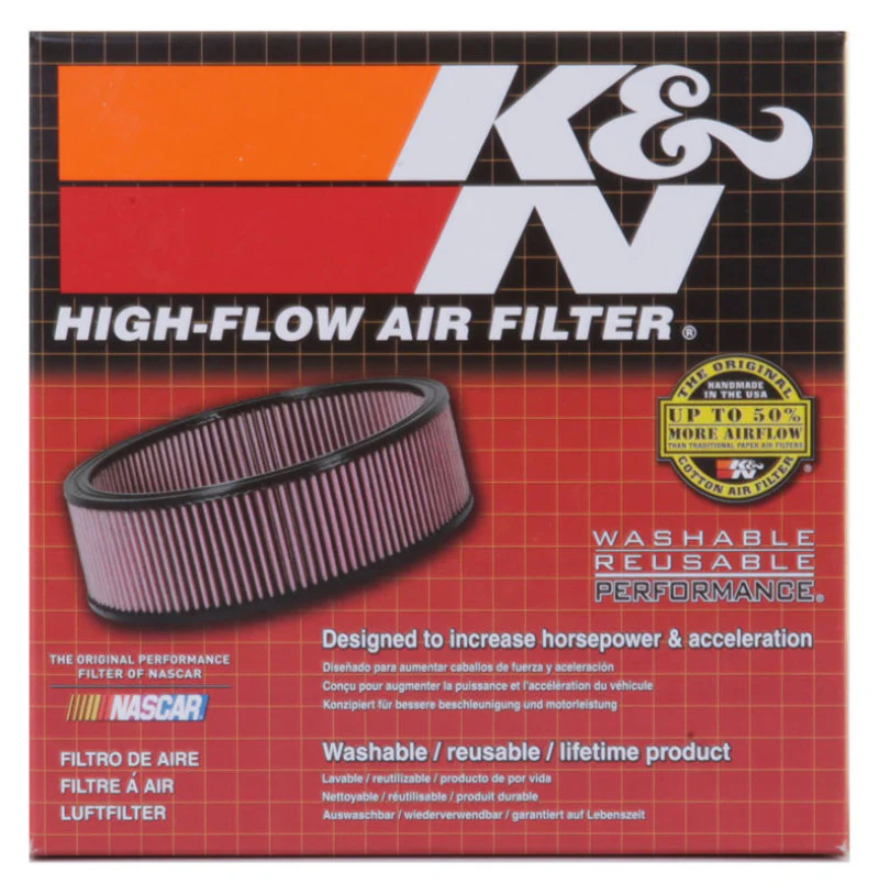 K&N Custom Round Racing Assembly Red 5.875in OD x 2.406in ID x 1.75in Height - Image 4