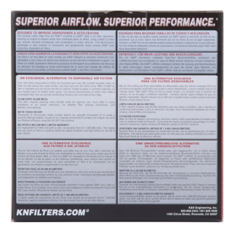 K&N Custom Round Racing Assembly Red 5.875in OD x 2.406in ID x 1.75in Height - Image 9