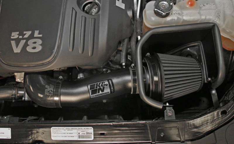 K&N Dodge/Chrysler 5.7/6.1L V8 Black Performance Intake Kit - Image 5
