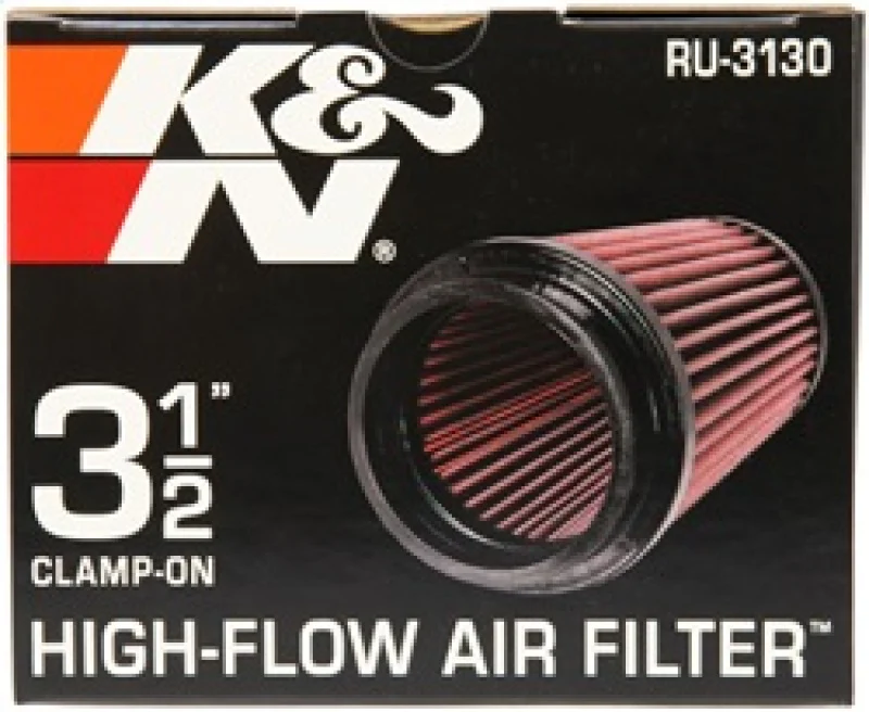 K&N Filter Universal Rubber Filter 3 1/2 inch Flange 4 5/8 inch Base 3 1/2 inch Top 7 inch Height - Image 19
