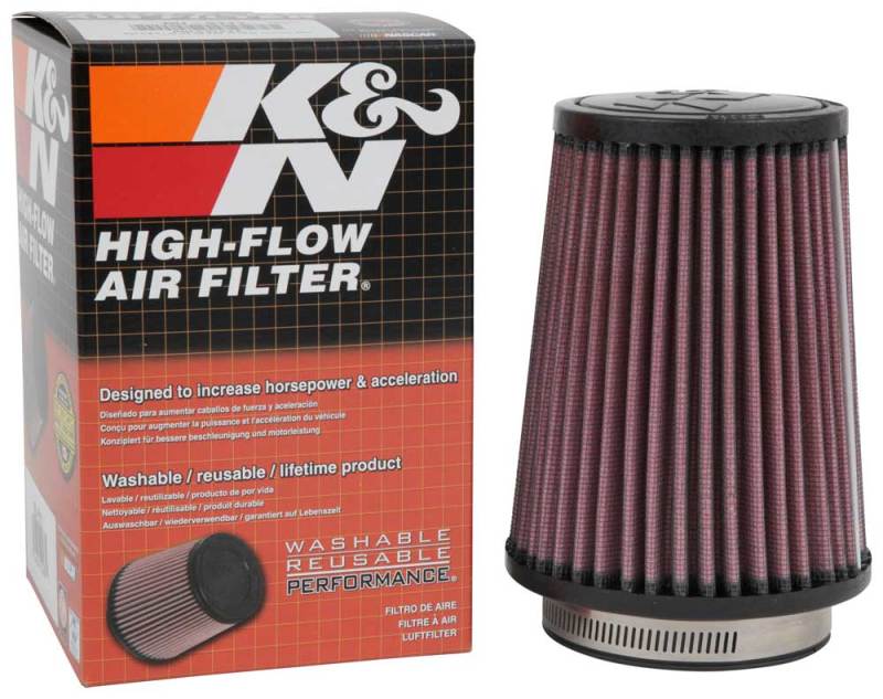 K&N Filter Universal Rubber Filter 3 Flange 4 1/2 Base inch 3 1/2 inch Top 5 3/4 inch Height - Image 16