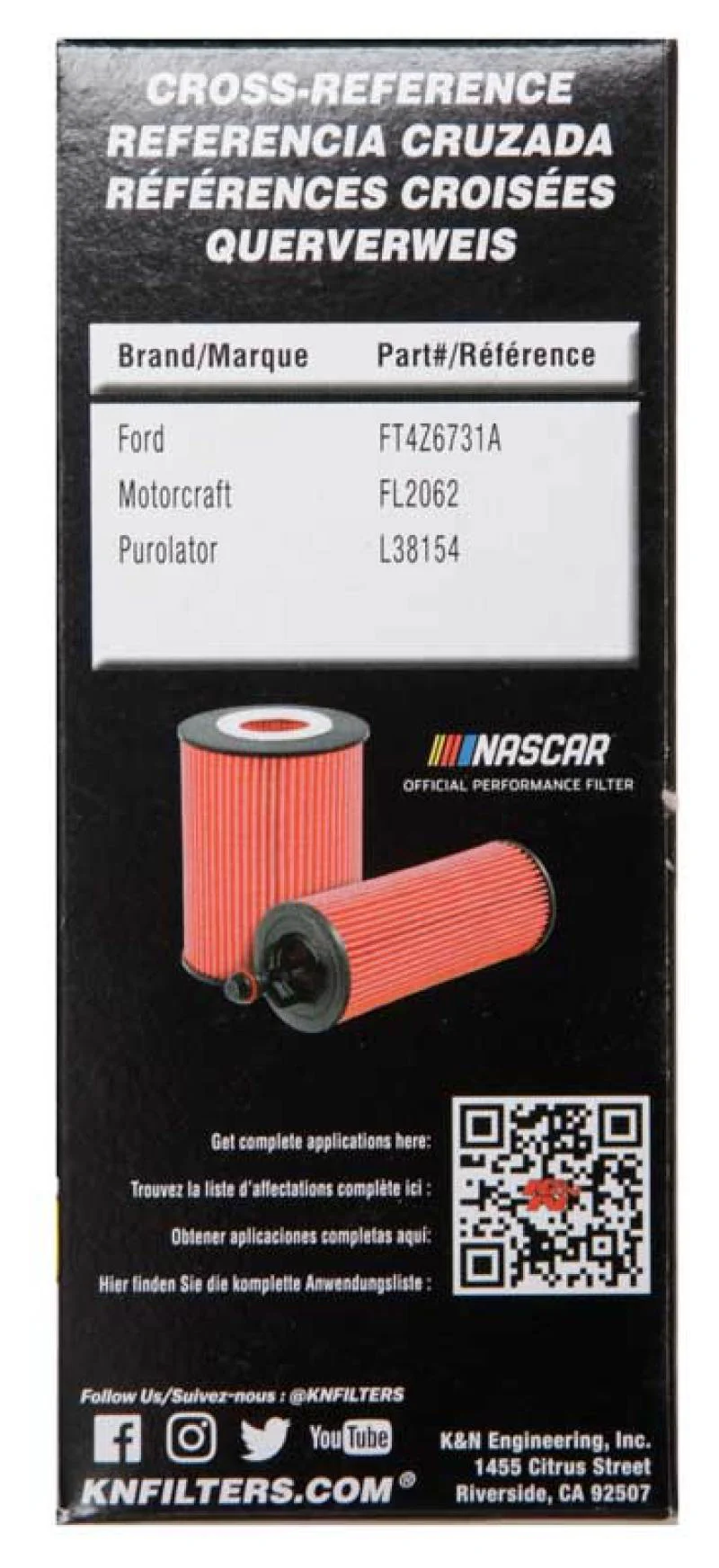 K&N Ford / Lincoln 1.938in OD x 5.5in H Oil Filter - Image 13