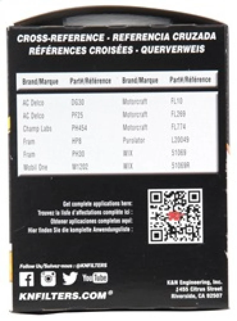 K&N Oil Filter OIL FILTER; AUTOMOTIVE - Image 8
