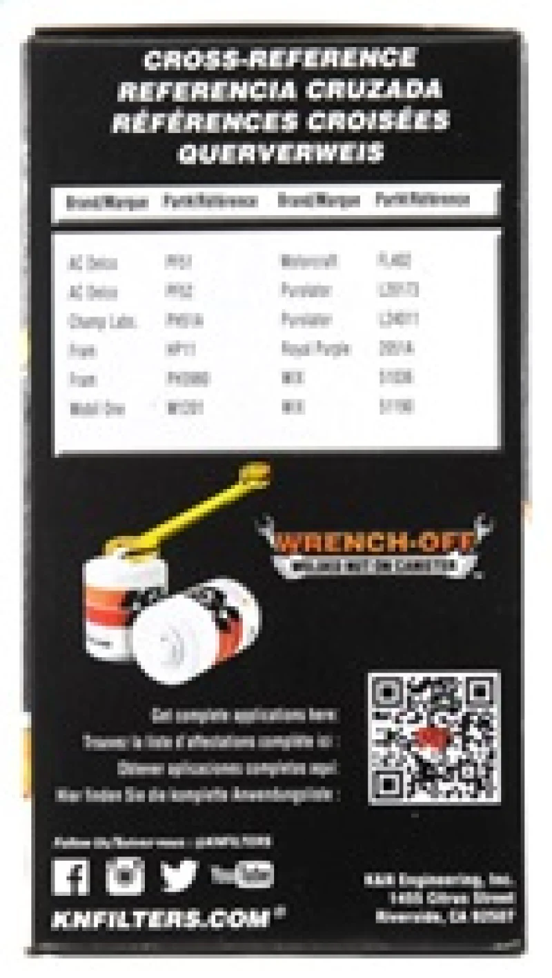 K&N Oil Filter OIL FILTER; AUTOMOTIVE - Image 7