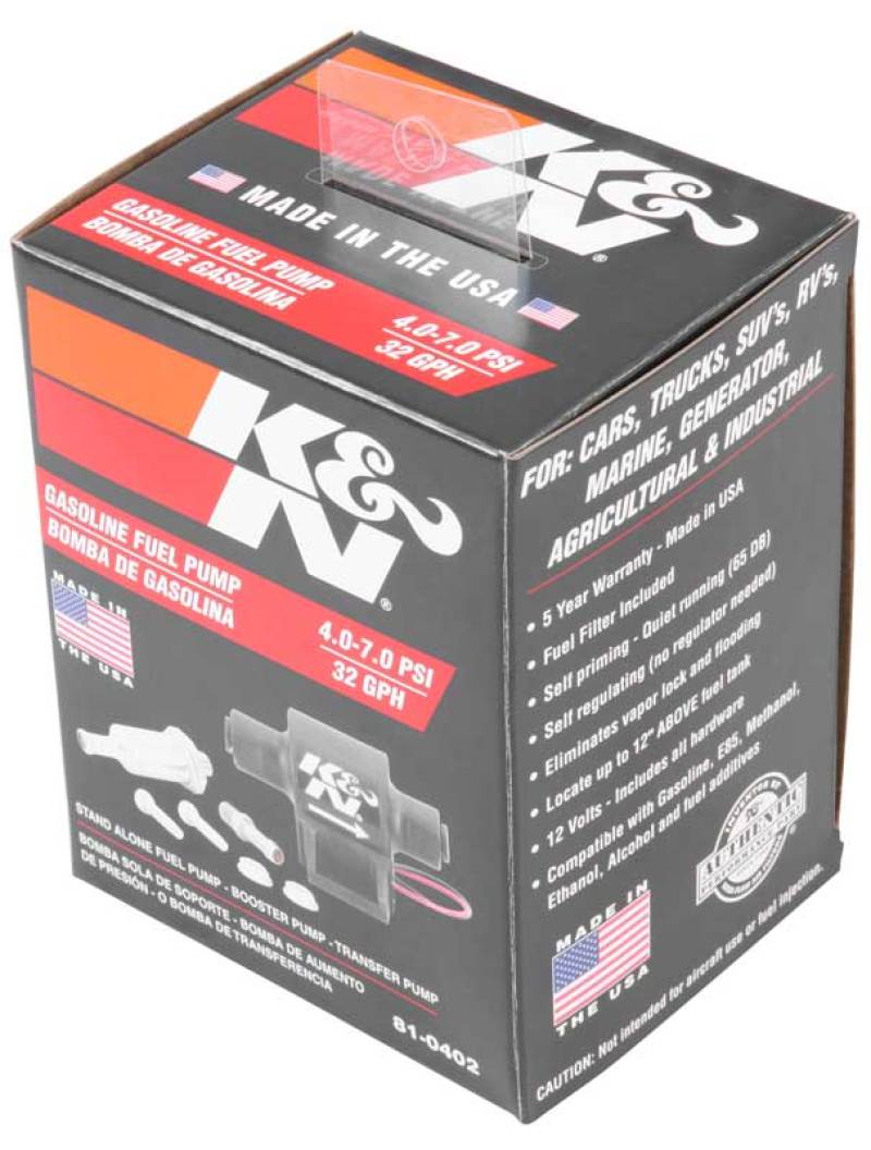 K&N Performance Electric Fuel Pump 4-7 PSI - Image 8