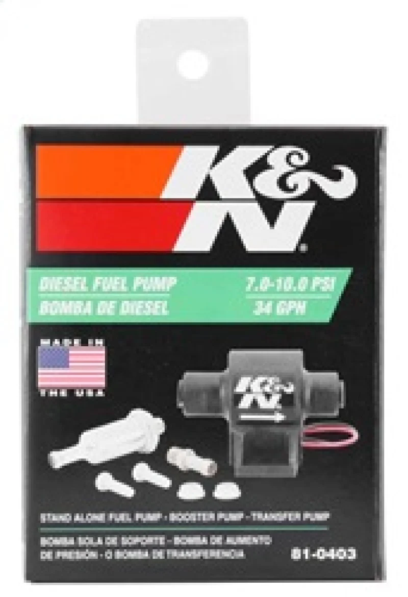 K&N Performance Electric Fuel Pump 9-11.5 PSI Diesel - Image 9