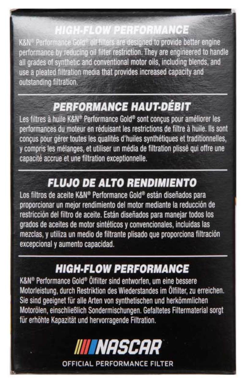 K&N Performance Oil Filter for 09-19 GM 1.4L / 1.6L / 1.8L w/ Hengst Filter Housing - Image 5