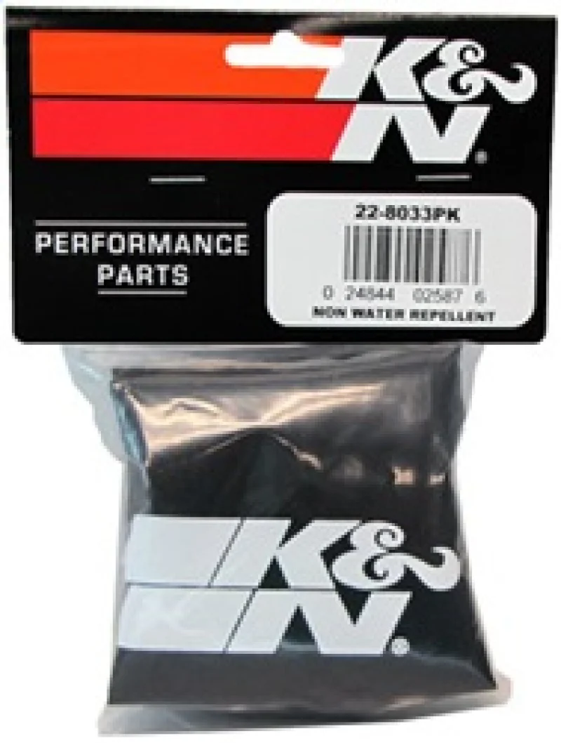 K&N PreCharger Tapered Air Filter Wrap Black 6in Height / 6in Diameter - Image 5