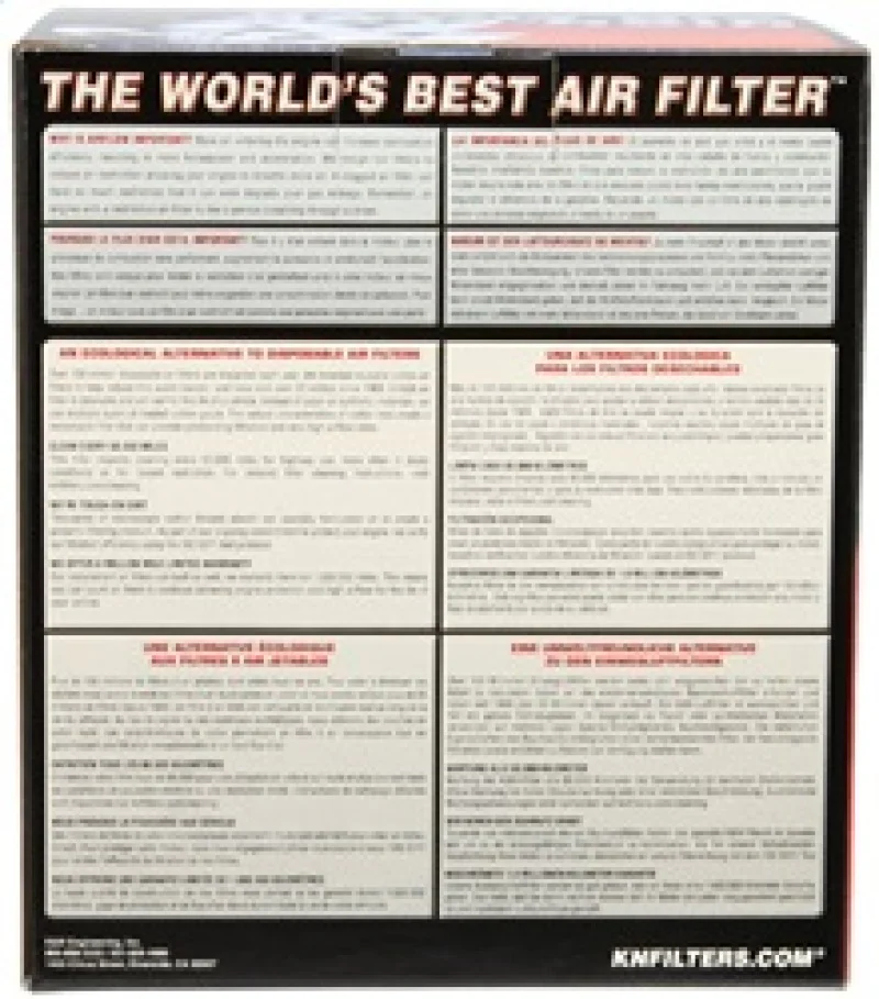 K&N Replacement Air Filter FORD MUSTANG, 3.8L, 5.0L, 94-97 - Image 5