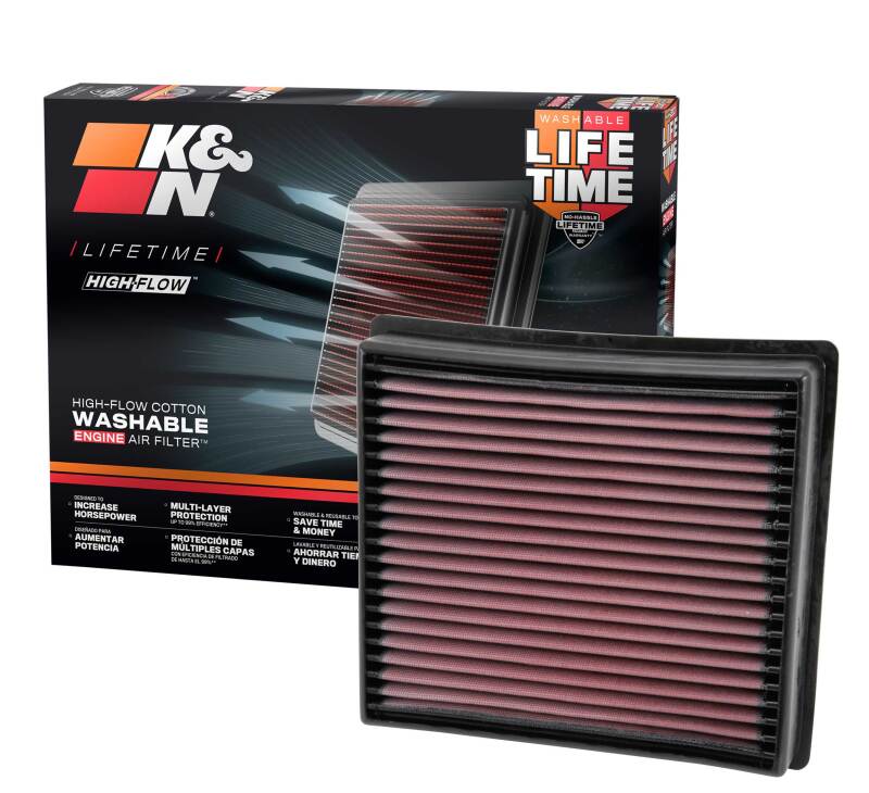 K&N Replacement Panel Air Filter for 13-14 Dodge Ram 2500/3500/4500/5500 6.7L L6 Diesel - Image 8