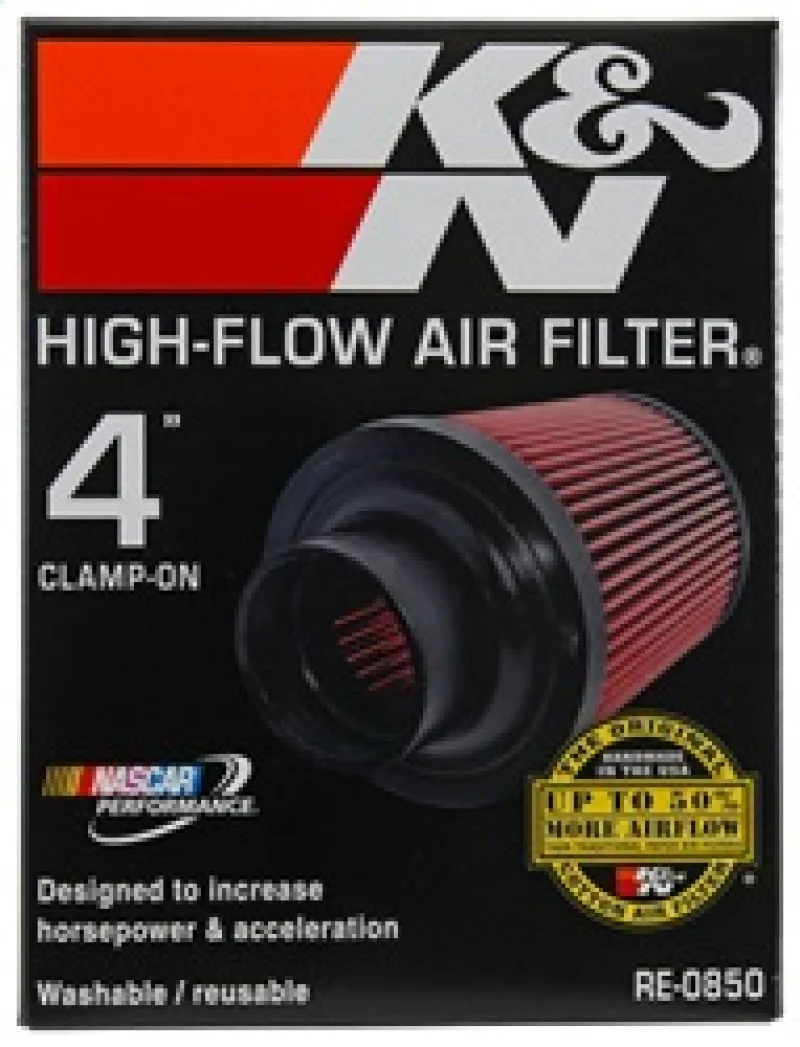 K&N Universal Air Filter (4in. Flange / 6in. Base OD / 4-5/8in. Top OD / 6in. Height) - Image 17
