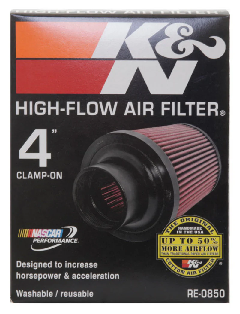 K&N Universal Air Filter (4in. Flange / 6in. Base OD / 4-5/8in. Top OD / 6in. Height) - Image 19