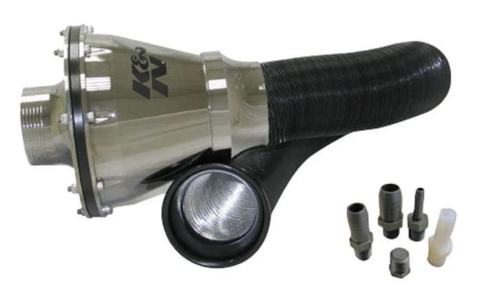 K&N Universal Apollo Black Cold Air Intake - 70mm OD FLG PP - Image 4