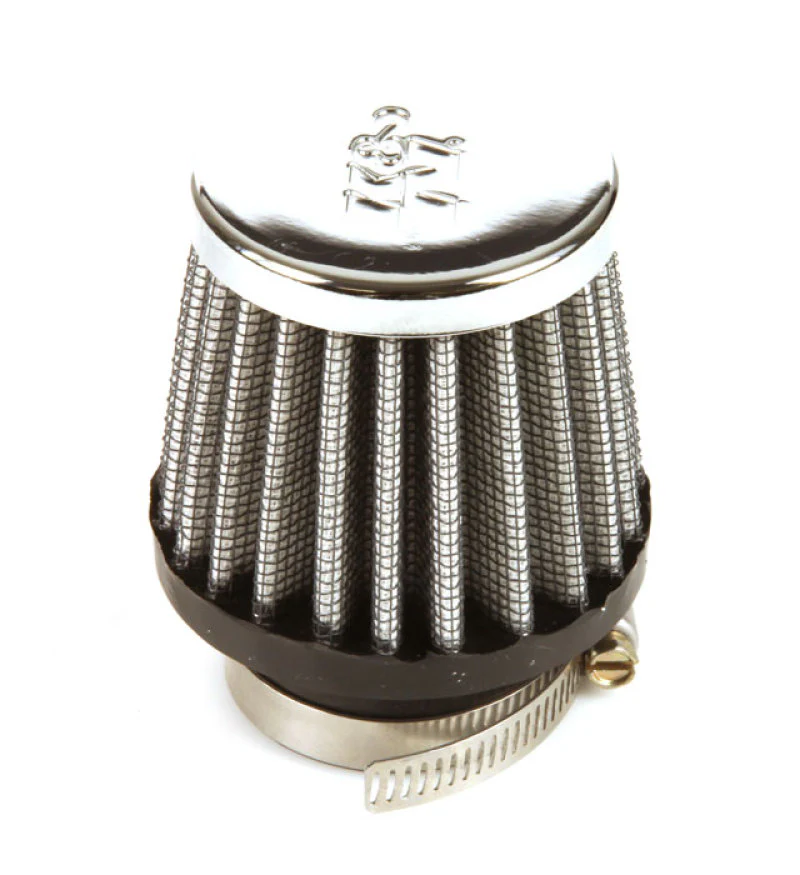 K&N Universal Chrome Filter 1 3/8 inch FLG / 2 1/2 inch Base / 2 inch Top / 2 1/4 inch Height - Image 18