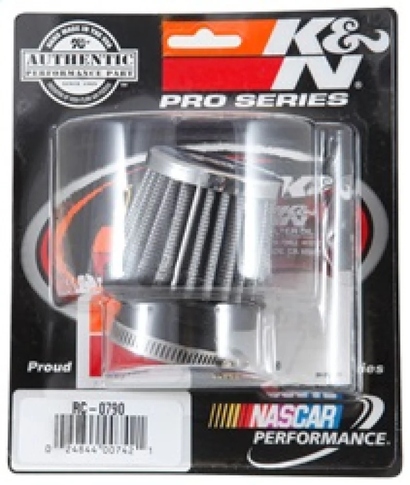 K&N Universal Chrome Filter 1 3/8 inch FLG / 2 1/2 inch Base / 2 inch Top / 2 1/4 inch Height - Image 19