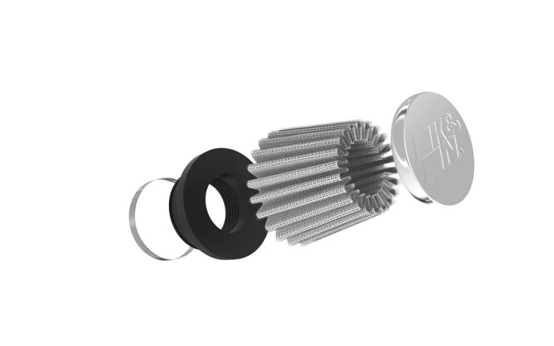 K&N Universal Chrome Filter 1 3/8 inch FLG / 2 1/2 inch Base / 2 inch Top / 2 1/4 inch Height - Image 23