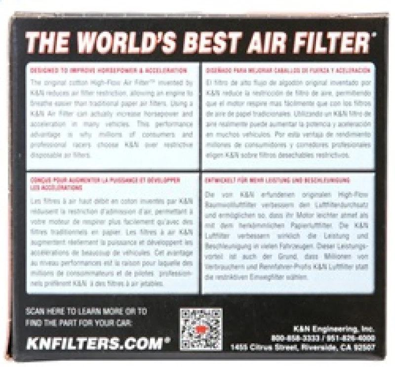 K&N Universal Chrome Filter 2.25 Inch Flange / 3.5 Inch Base / 2 Inch Top / 4 Inch Height - Image 11