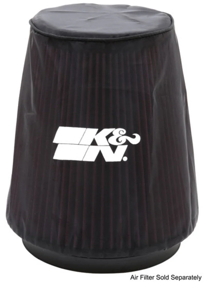 K&N Universal P Dry charger Round Tapered Air Filter Wrap Black - Image 2
