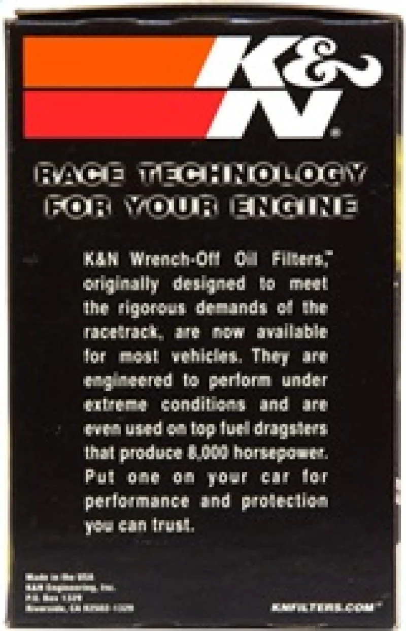 K&N Universal Performance Gold Oil Filter - Image 16