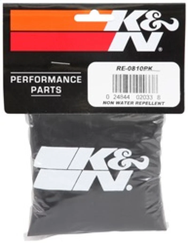 K&N Universal Round Tapered Filter Wrap - Black - 6in Base ID x 4.625in Top ID x 9in Height - Image 9