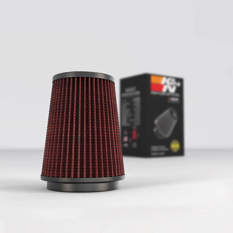 K&N Universal Rubber Filter 3 1/2 inch FLG / 4 5/8 inch Base / 3-1/2 inch Top / 5 1/2 inch Height - Image 3