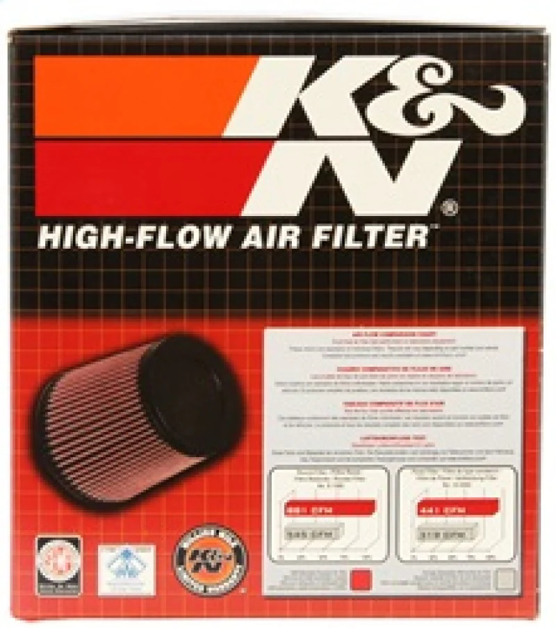 K&N Universal Rubber Filter 3 inch Flange 5 inch OD 5 inch Height - Image 12
