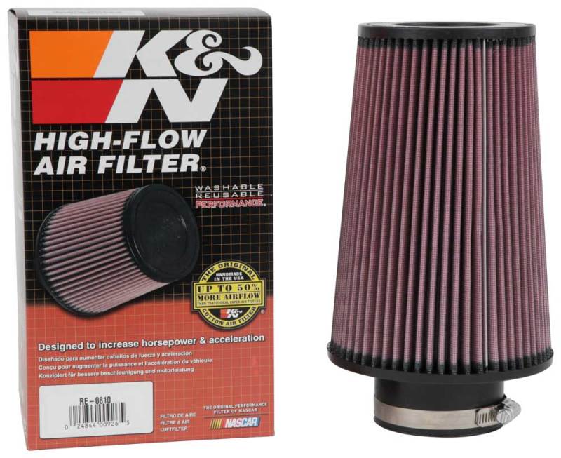 K&N Universal Rubber Filter 3inch FLG / 6inch OD-B / 4-5/8inch OD-T / 9inch L - Image 15