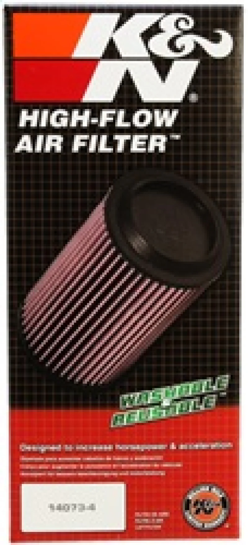 K&N Universal Rubber Filter 4inch FLG / 6inch OD-B / 4-5/8inch OD-T / 12inch H - Image 7