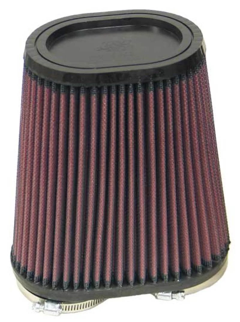 K&N Universal Rubber Filter Dual Flange Oval Tprd 3.75in Base O/S W x 3.438in Top O/S W x 6.75in H - Image 3