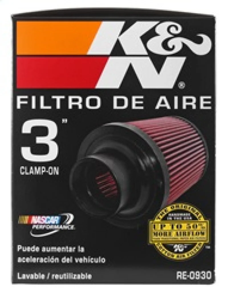 K&N Universal Rubber Filter - Round Tapered 6in Base OD x 3in Flange ID x 6in H - Image 11