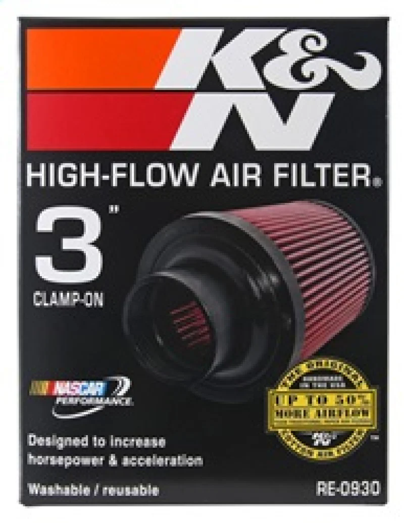 K&N Universal Rubber Filter - Round Tapered 6in Base OD x 3in Flange ID x 6in H - Image 18