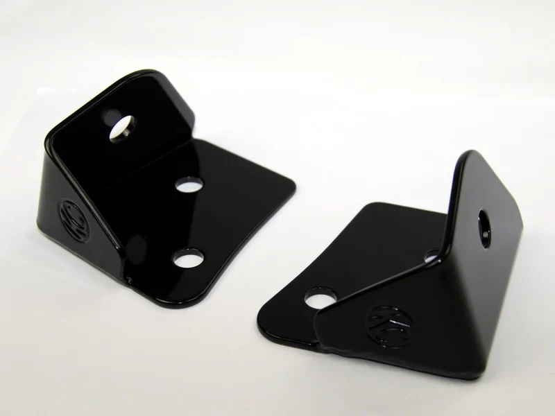 KC HiLiTES 07-18 Jeep JK A-Pillar Windshield Light Mount Bracket Set (Pair) - Black - Image 3
