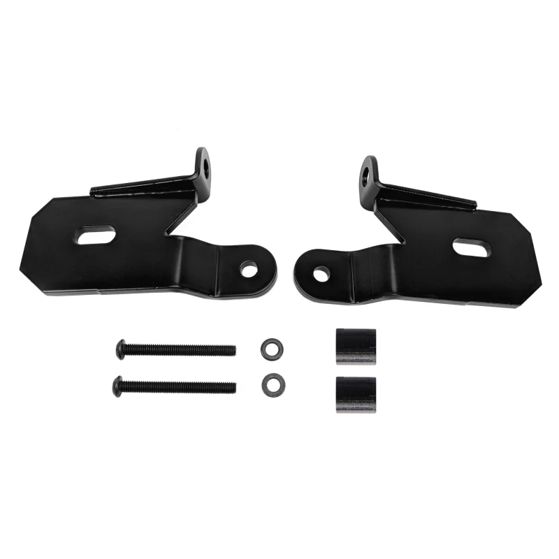 KC HiLiTES 18-19 Jeep Wrangler JL A-Pillar Light Mount Bracket Set (Pair) - Black - Image 2