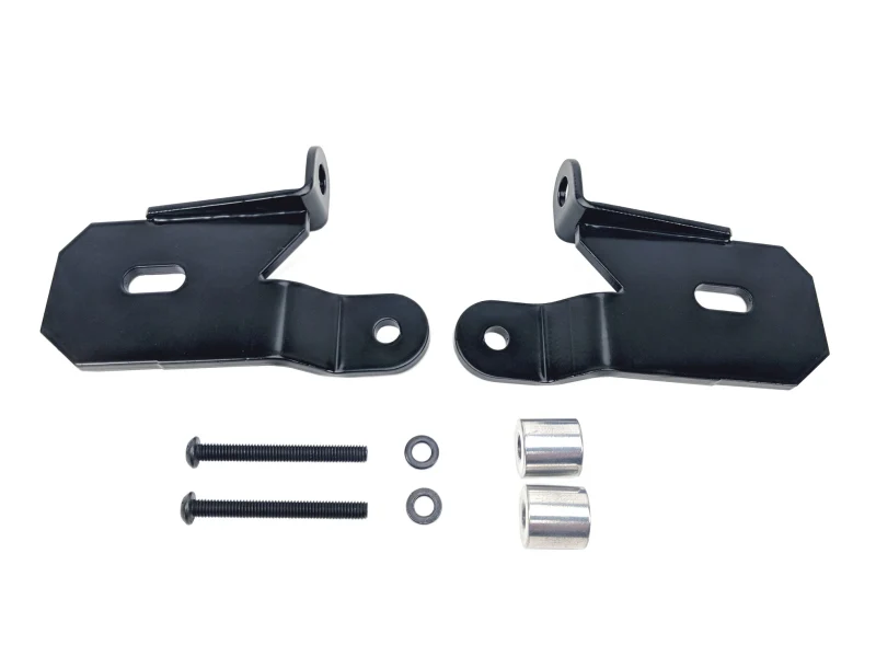 KC HiLiTES 18-19 Jeep Wrangler JL A-Pillar Light Mount Bracket Set (Pair) - Black - Image 4