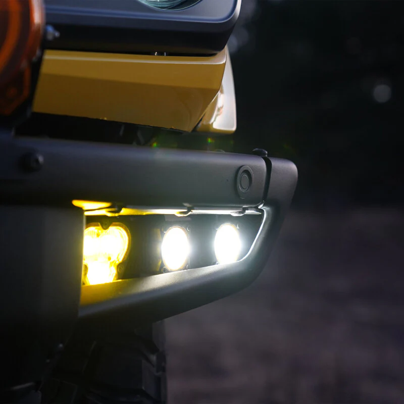 KC HiLiTES 2021+ Ford Bronco FLEX ERA 3 Dual Mode SAE Fog Light Pocket Kit - Image 12