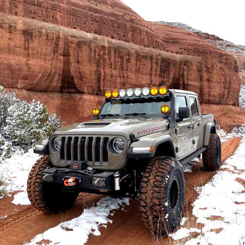 KC HiLiTES 21-23 Jeep 392/Mojave Overhead Mount Bracket Set for 50in. Light Bar (Pair) - Image 3