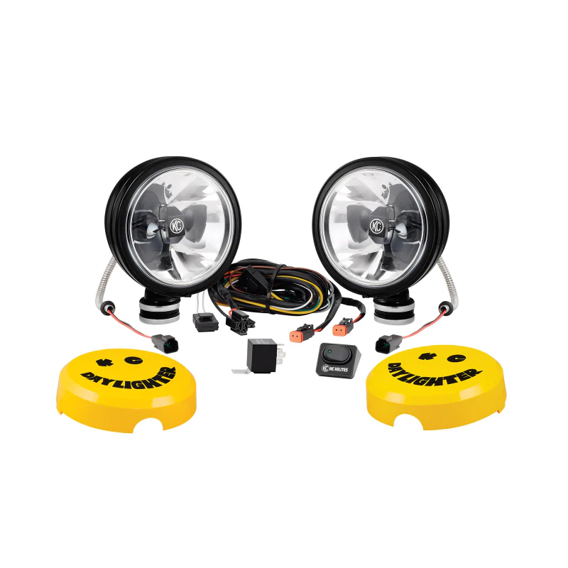 KC HiLiTES 6in. Daylighter Gravity G6 LED Lights 20w Spot Beam (Pair Pack System) - Black SS - Image 4